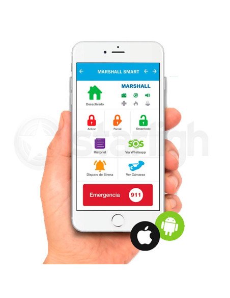 Central de 6 zonas+1 teclado LED