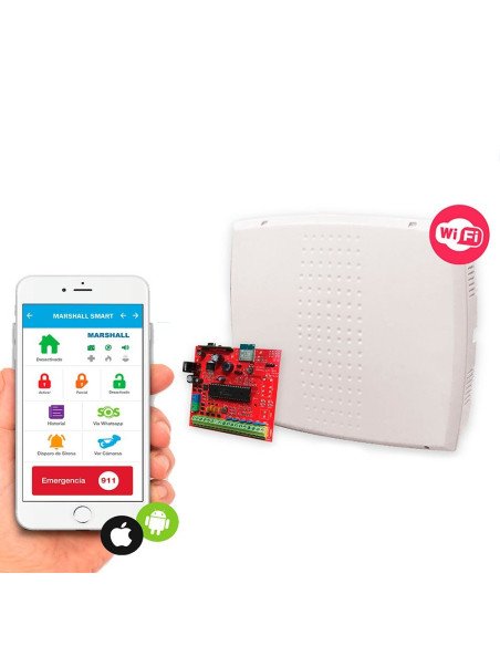 Central de 6 zonas+1 teclado LED