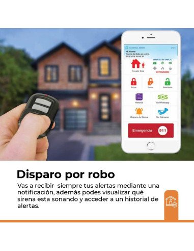 Central de 6 zonas+1 teclado LED