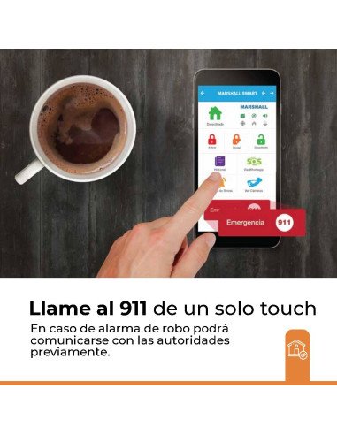 Central de 6 zonas+1 teclado LED