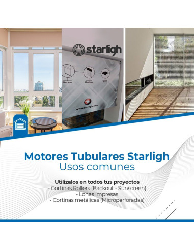 Manivela 1.2m. para manejo manual motor tubular