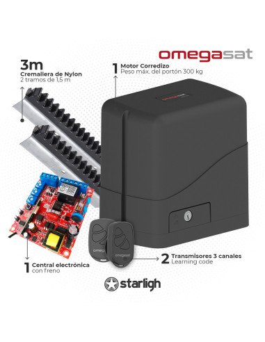 Kit Motor Corredizo 300Kg | OMEGASAT