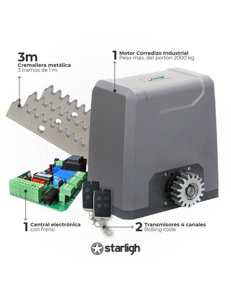Kit Corredizo Starligh 2000Kg