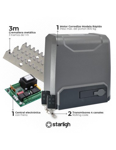 Kit Corredizo 600Kg - Rápido | STARLIGH