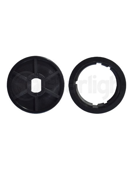 Adaptadores circulares plásticos 57mm motor de 45mm. de diámetro