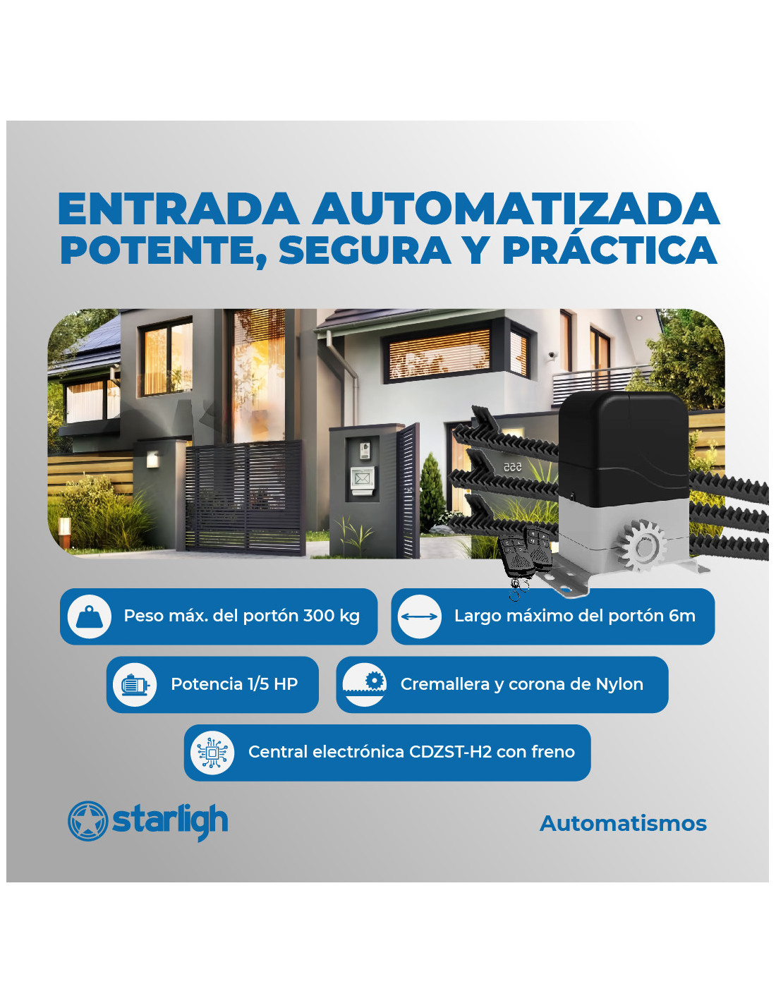Kit Corredizo 300Kg | STARLIGH