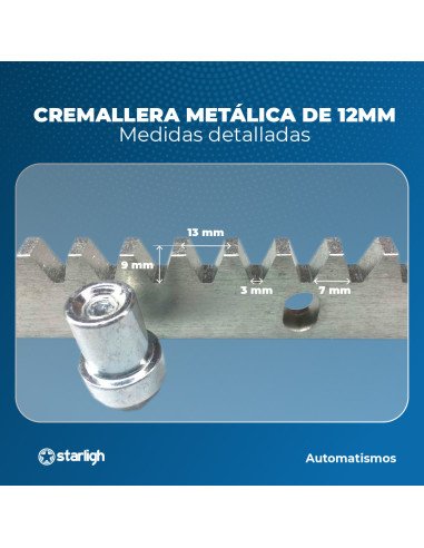 Cremallera Metálica 1m | STARLIGH