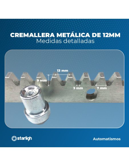 Cremallera Metálica 1m | STARLIGH