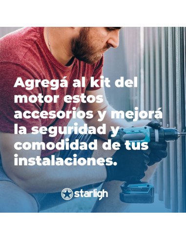 Kit Corredizo 300Kg - Con Backup | STARLIGH