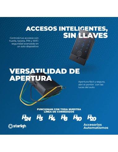 Kit Corredizo 300Kg - Con Backup | STARLIGH