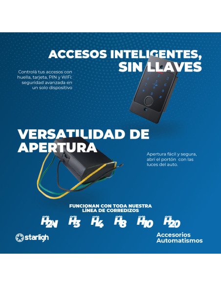 Kit Corredizo 300Kg - Con Backup | STARLIGH