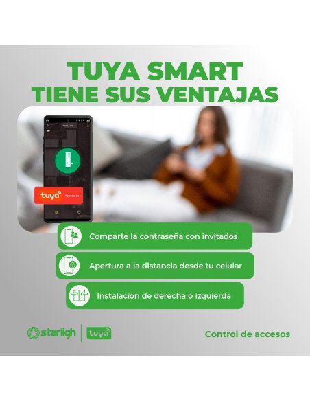 Cerradura Inteligente - Huella, Tarjeta y Código | STARLIGH