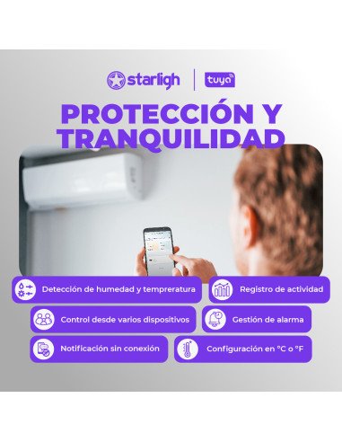 Sensor de Temperatura y Humedad WIFI Tuya