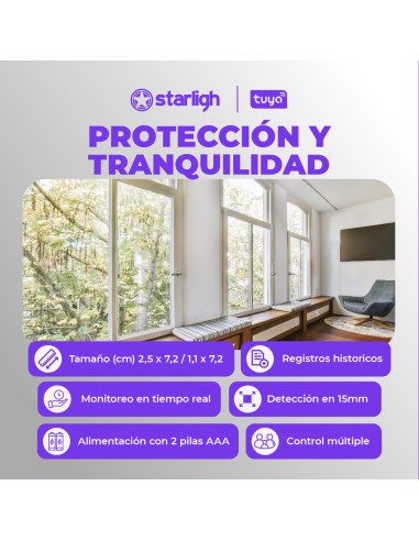 Sensor Magnético para Puerta/ Ventana Tuya WIFI