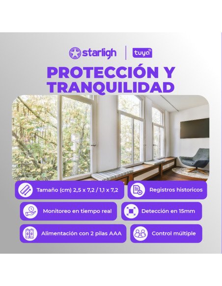 Sensor Magnético para Puerta/ Ventana Tuya WIFI