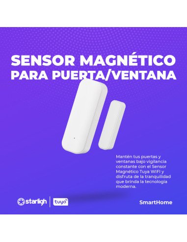 Sensor Magnético para Puerta/ Ventana Tuya WIFI