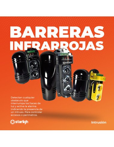Barrera Infrarroja Doble Haz 60m