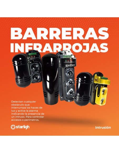 Barrera Infrarroja Doble Haz 60m