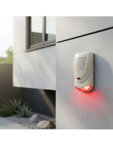 Sirena Exterior 6 Tonos con Flash