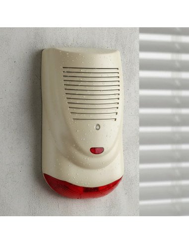 Sirena Exterior 6 Tonos con Flash