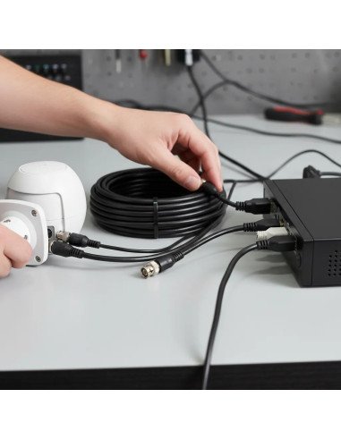 Rollo Cable BNC/Alimentación 40m