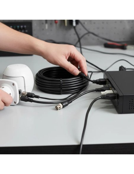 Rollo Cable BNC/Alimentación 40m