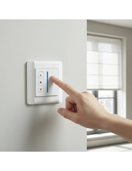 Switch transmisor montaje en pared e inalámbrico 1 canal
