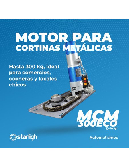Kit Motor Cortina Metálica 300Kg
