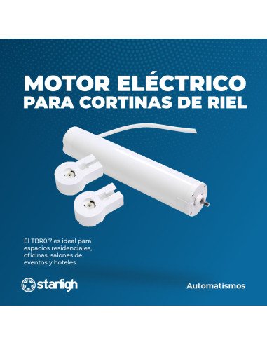 Kit Motor Starligh para cortinas de riel de hasta 6m.