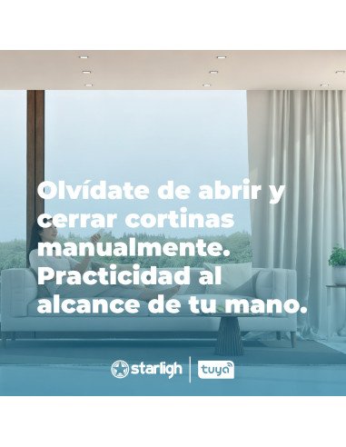 Kit Motor Starligh para cortinas de riel de hasta 4m.