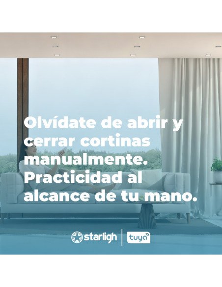 Kit Motor Starligh para cortinas de riel de hasta 4m.