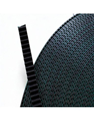 Correa para rieles de cortinas corredizas.