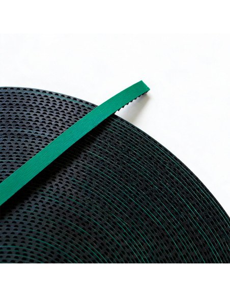 Correa para rieles de cortinas corredizas.