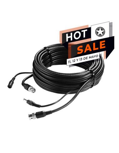 Rollo Cable BNC/Alimentación 15m