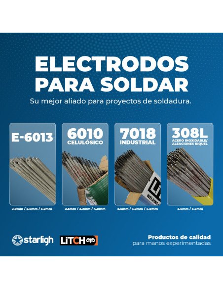 Electrodo 7018 2,5mm Aplicaciones Industriales1kg Litch
