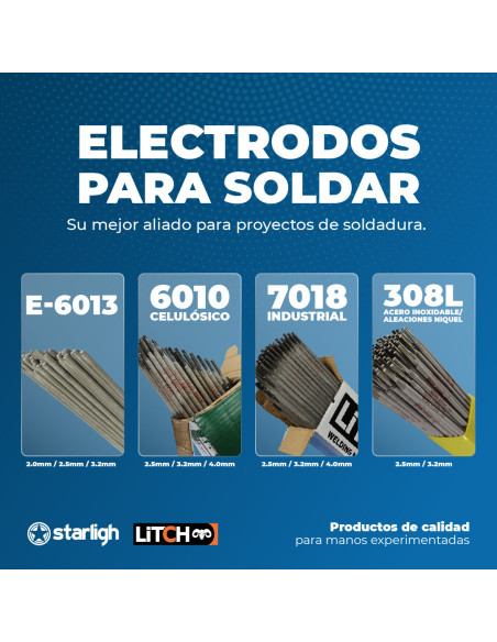 Electrodo Para Soldadura 6010 2,5mm Celulósico 1kg.