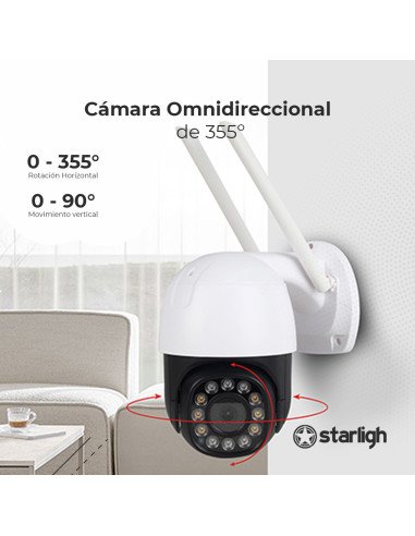Cámara IP WIFI 3MP movimiento PAN/TILT