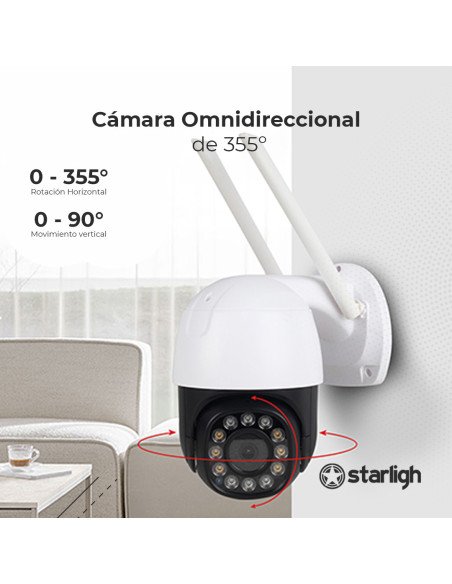 Cámara IP WIFI 3MP movimiento PAN/TILT