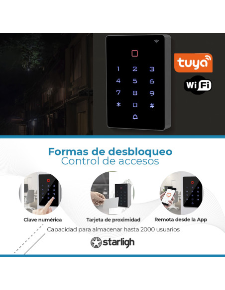 Kit de control de accesos Exterior y WIFI