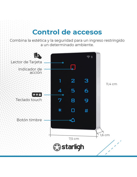 Kit de control de accesos Exterior y WIFI